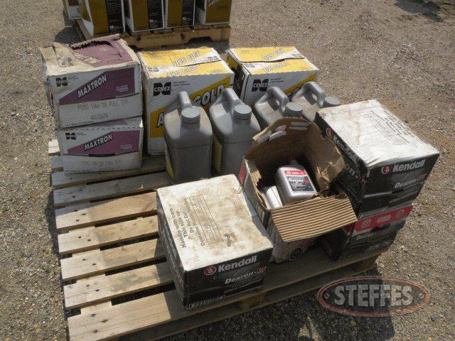 Pallet of (8) boxes of Cenex Premium hyd. oil, 